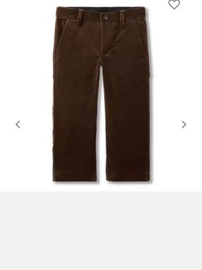 NWT Janie and Jack Brown Velvet Corduroy Pants